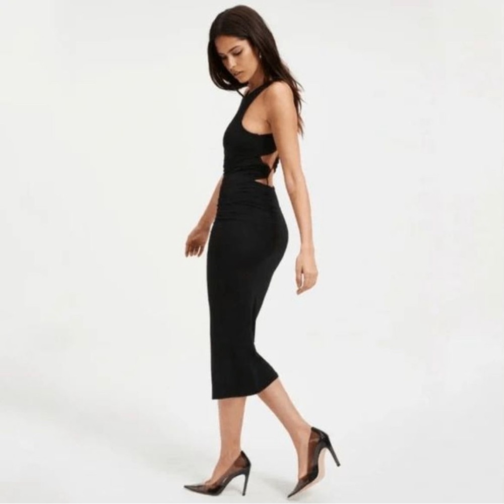 NWT Good American Good Touch Plunge Midi: Size S - Picture 3 of 4